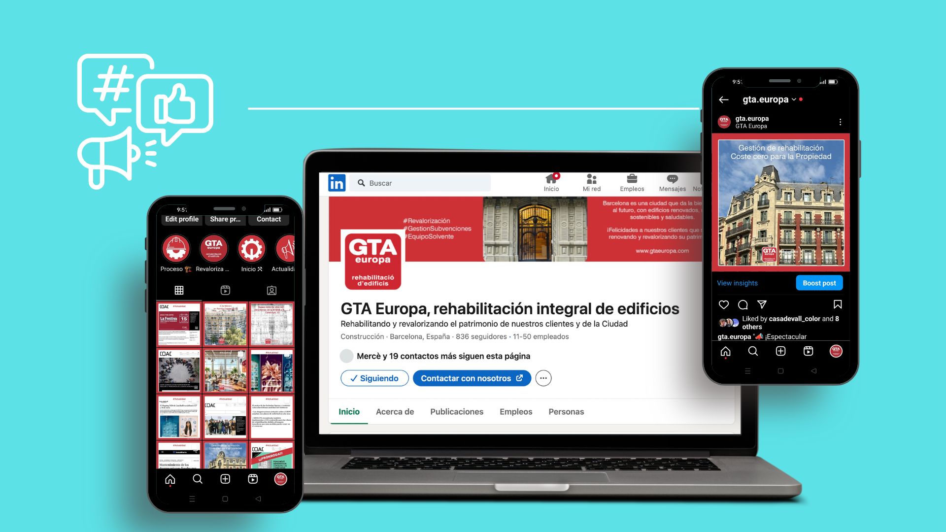 Redes Sociales seo Web GTA Europa mobile first estrategia ux seo do it easy bcn